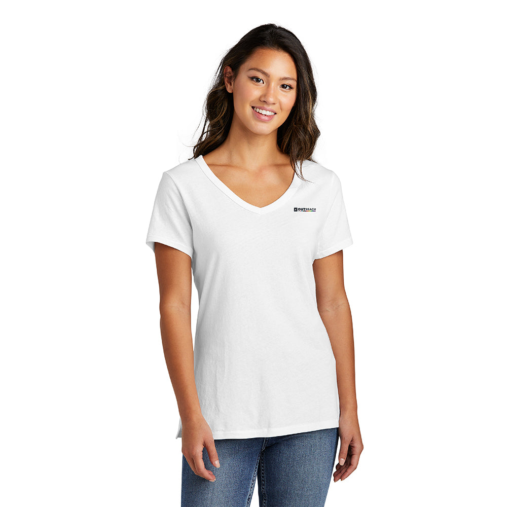 Port & Company® Ladies V-Neck Tee - Outreach