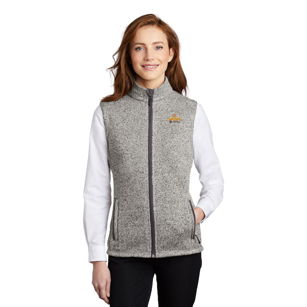 Port Authority Ladies Sweater Fleece Vest - Wellness