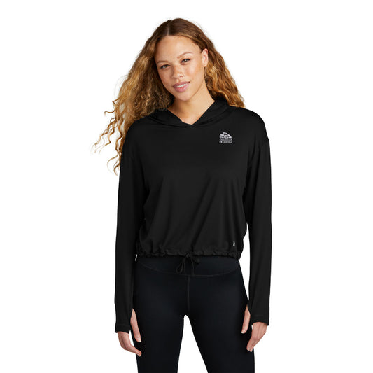 New Era® Ladies Power Long Sleeve Hoodie - Black Culture