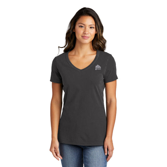 Port & Company® Ladies V-Neck Tee - Black Culture