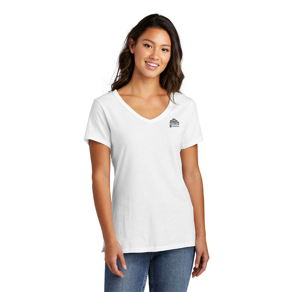 Port & Company® Ladies V-Neck Tee - Black Culture